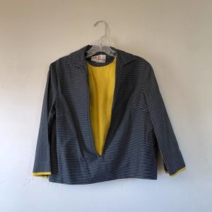 Betty Barclay Int ladies garment workers union vintage long sleeve builtin shirt